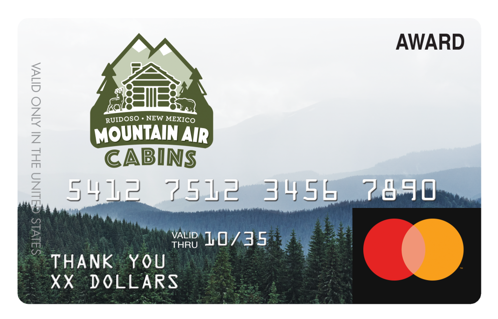 Mountain Air Custom MasterCard Debit Card Layout